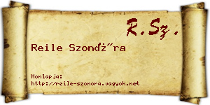 Reile Szonóra névjegykártya
